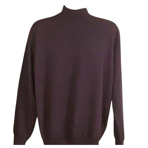 BARNEYS NEW YORK Merino Wool Turtlneck Sweater Size 16 - Picture 3 of 6